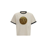 T-shirt en coton beige Versace