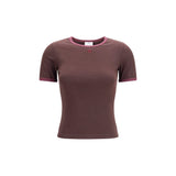 T-shirt Courrèges en coton marron