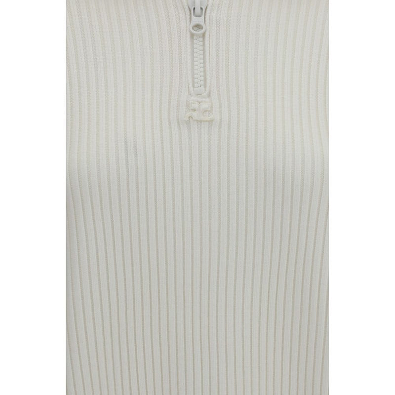 Courrèges White Wool Oves Aries Sweatshirt