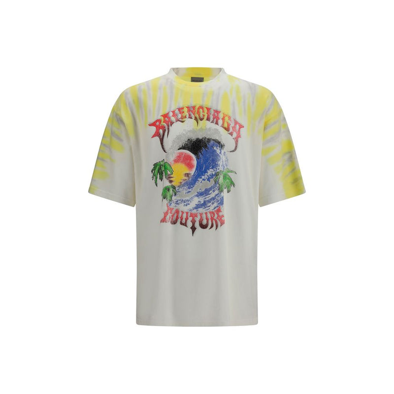T-shirt Balenciaga bicolore en coton