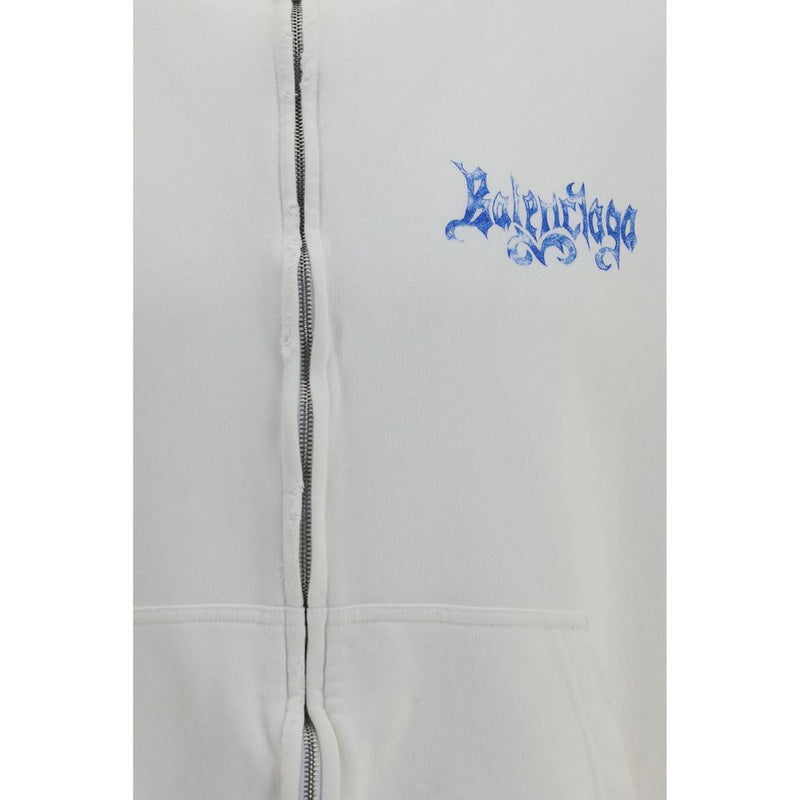 Sweat-shirt Balenciaga en coton blanc