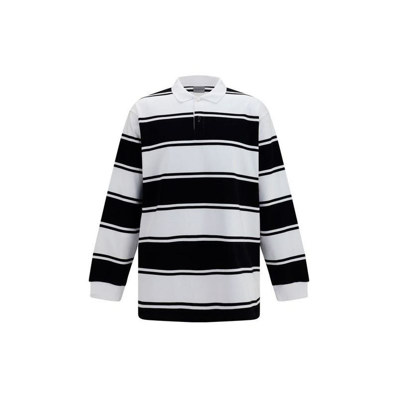Balenciaga White Cotton Polo Shirt