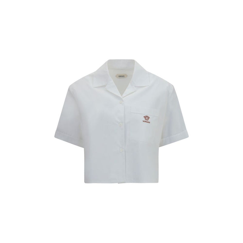 Versace White Cotton Dress Shirt - Contemporary Women's Fashion