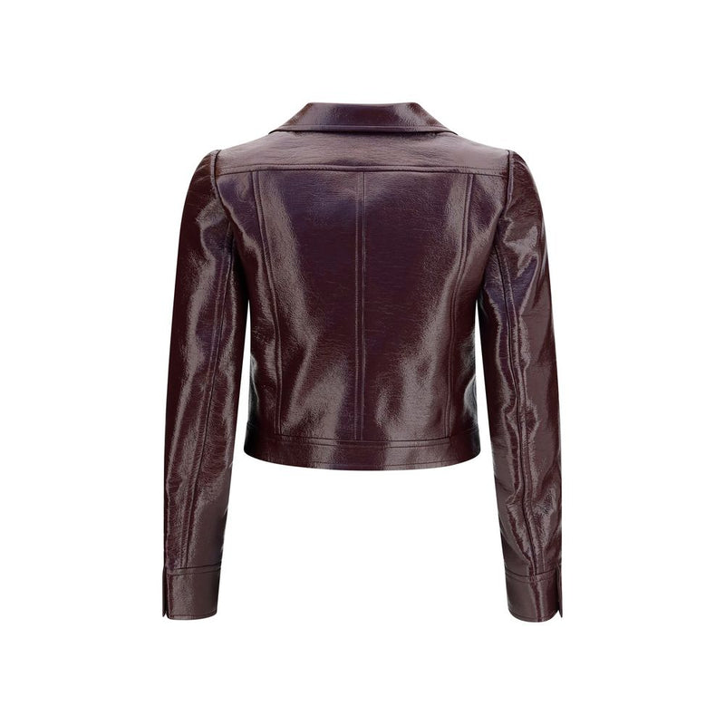 Courrèges Bordeaux Cotton Jacket - Reedition Vinyl Style