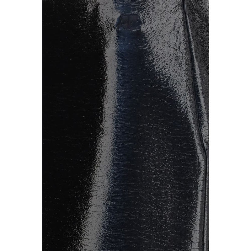 Courrèges Bordeaux Cotton Midi Skirt - Contemporary Style