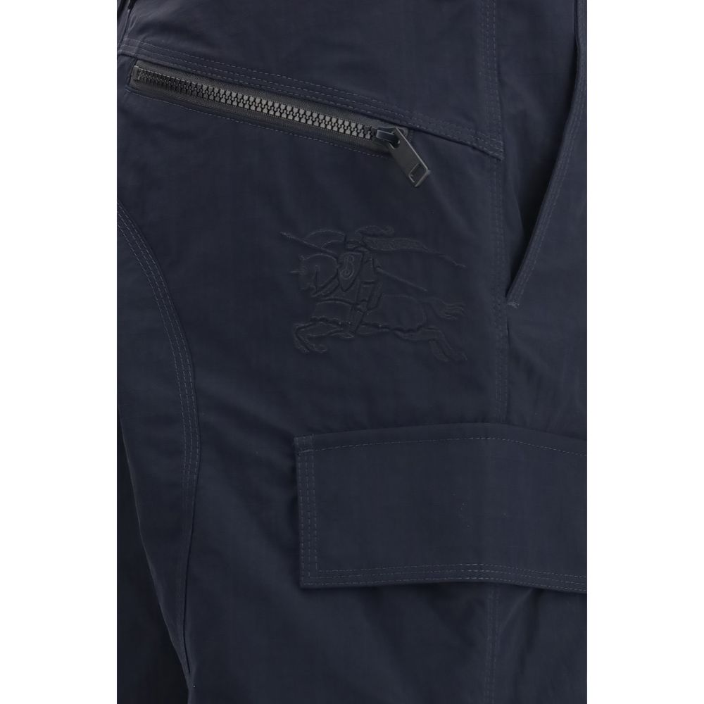 Pantalon cargo Burberry bleu en polyamide