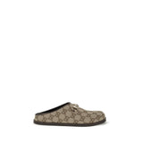 Mules en caoutchouc beige Gucci
