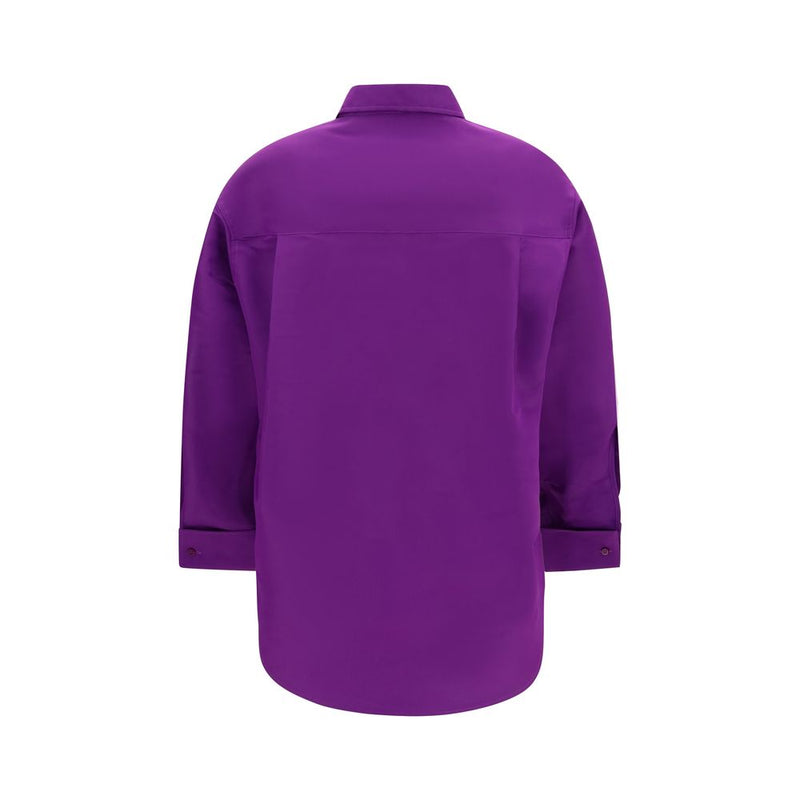 Balenciaga Purple Cotton Shirt