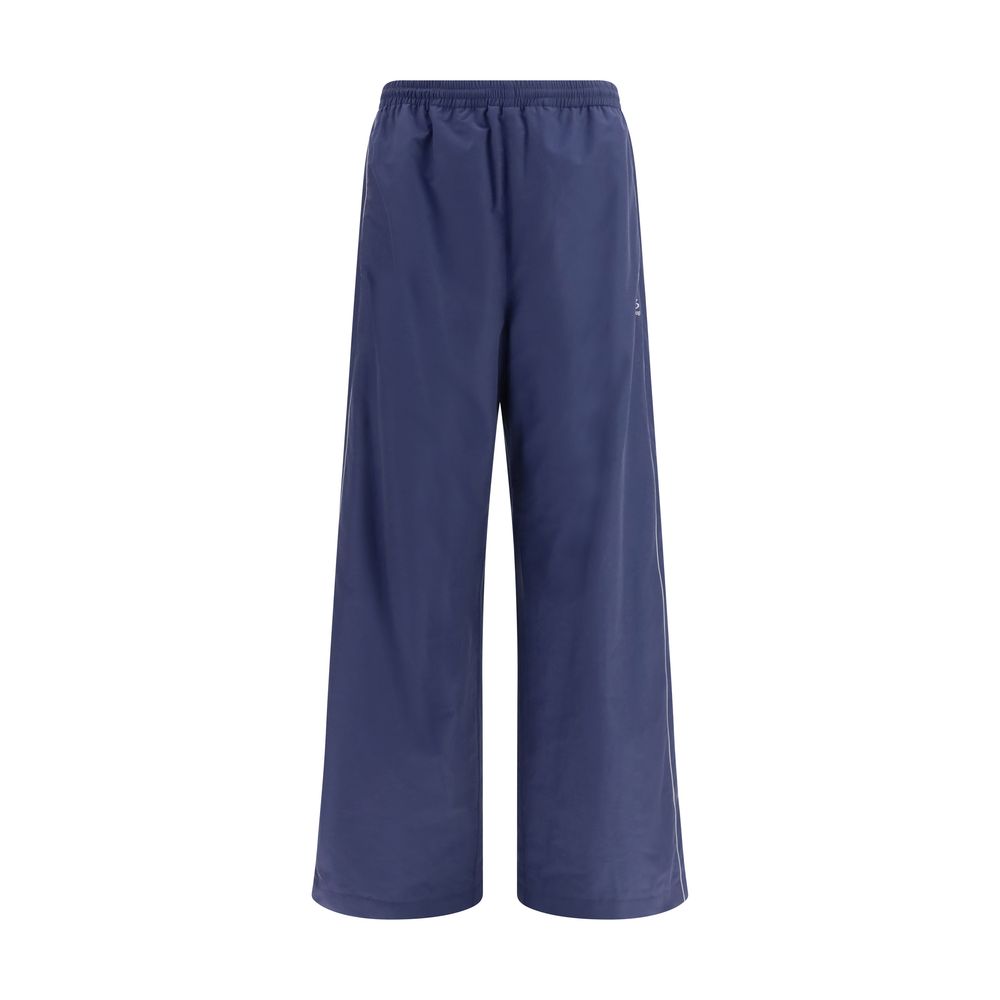 Pantalon de sport Balenciaga bleu en coton