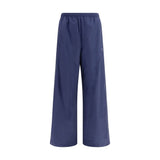 Pantalon de sport Balenciaga bleu en coton