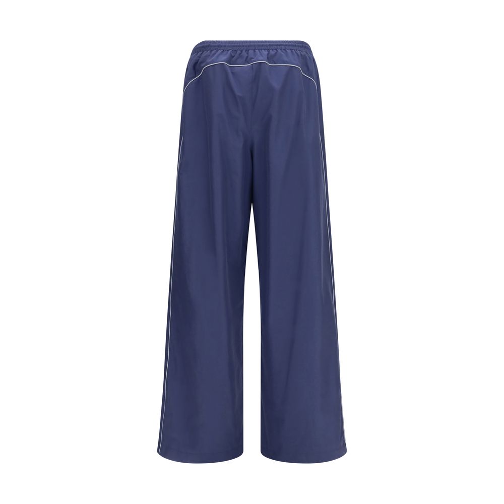 Pantalon de sport Balenciaga bleu en coton