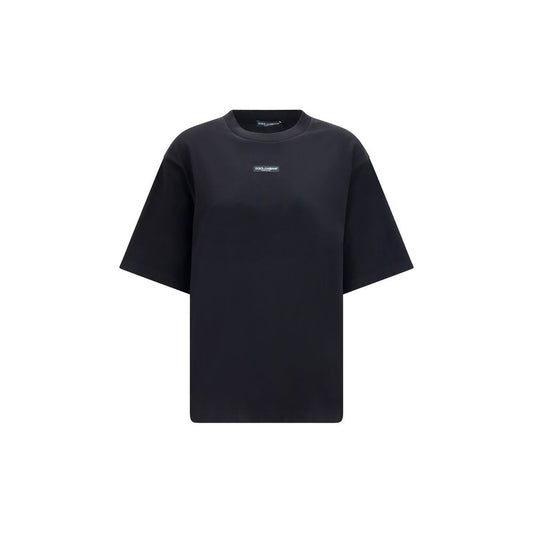 T-shirt en coton noir Dolce &amp; Gabbana