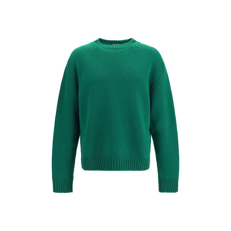 Sweat-shirt Tom Ford Bicolor en laine Oves Aries