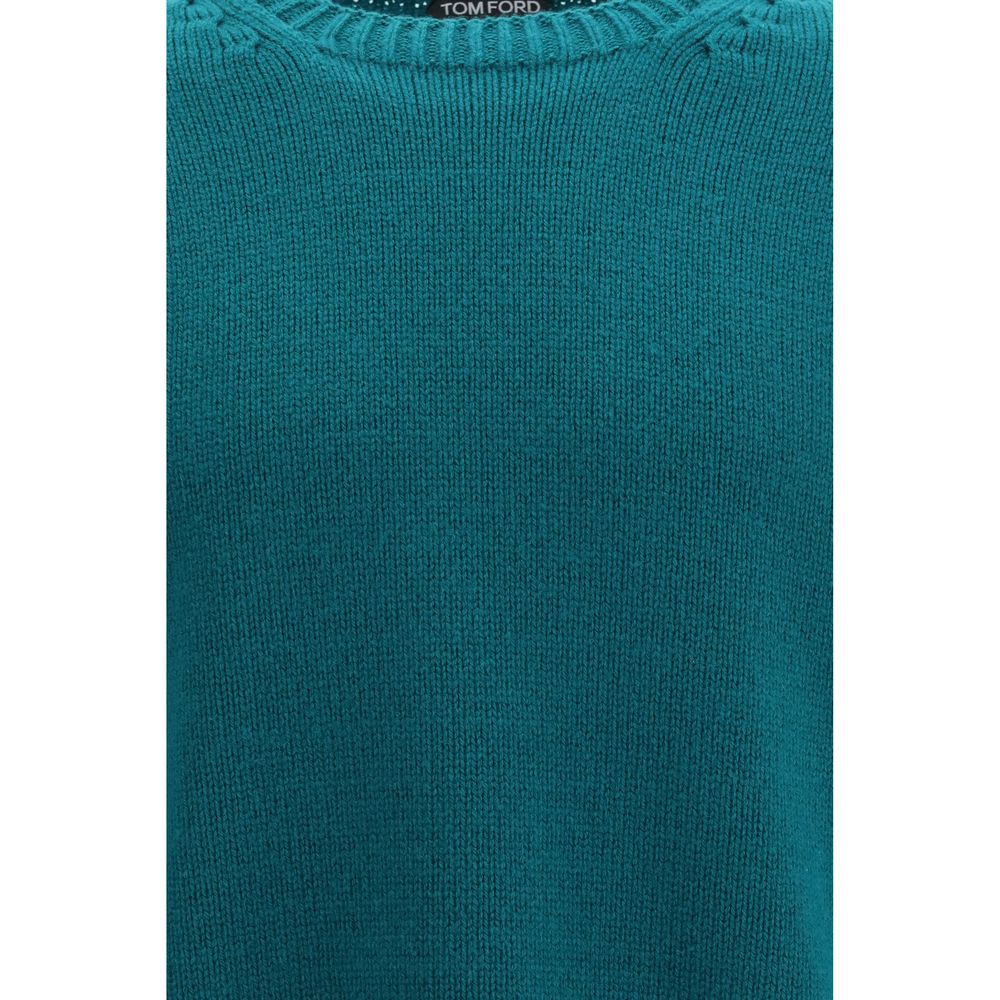 Sweat-shirt Tom Ford Bicolor en laine Oves Aries
