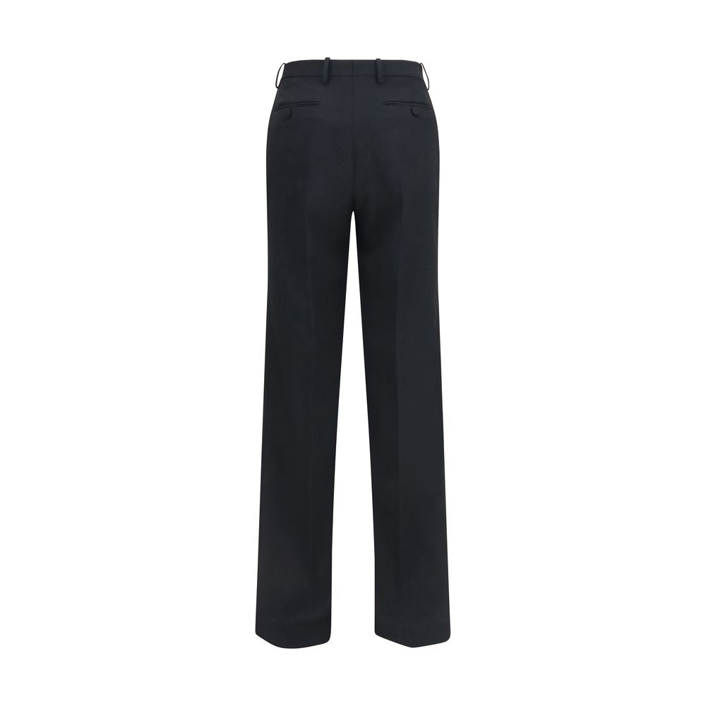 Pantalon décontracté en laine noire Tom Ford Oves Aries