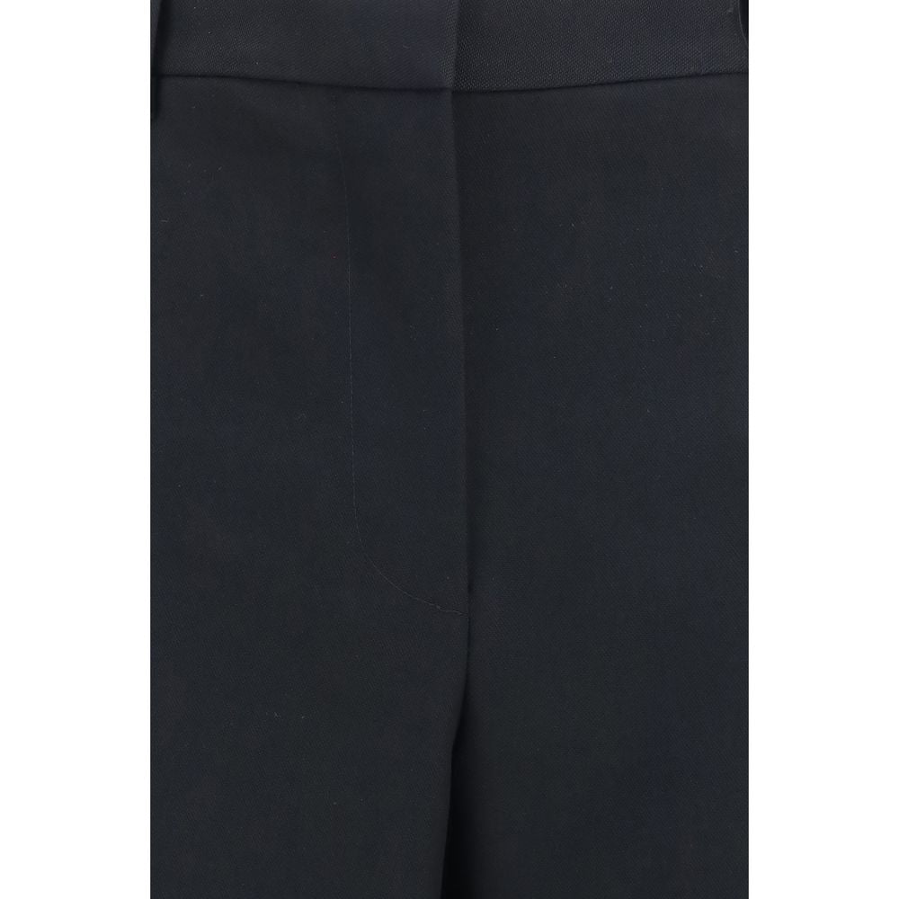Pantalon décontracté en laine noire Tom Ford Oves Aries