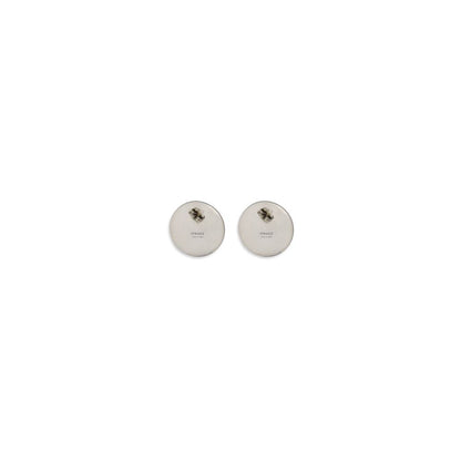Boucles d'oreilles Versace grises en laiton