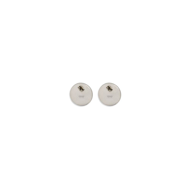 Boucles d'oreilles Versace grises en laiton