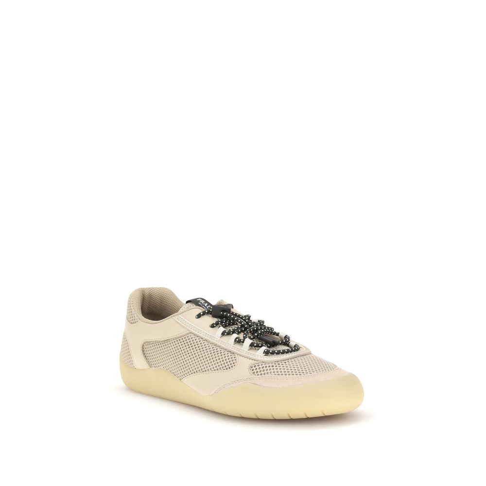 Baskets athlétiques Prada en polyester beige