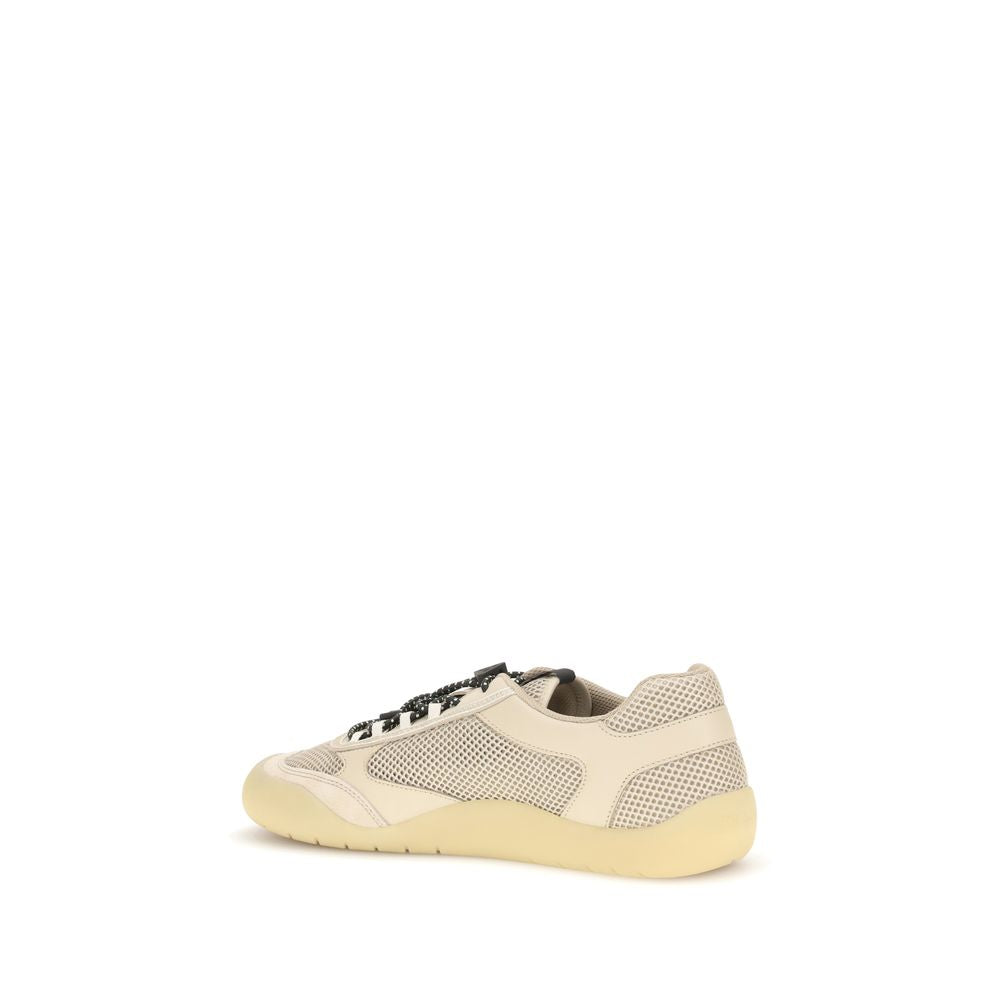 Baskets athlétiques Prada en polyester beige