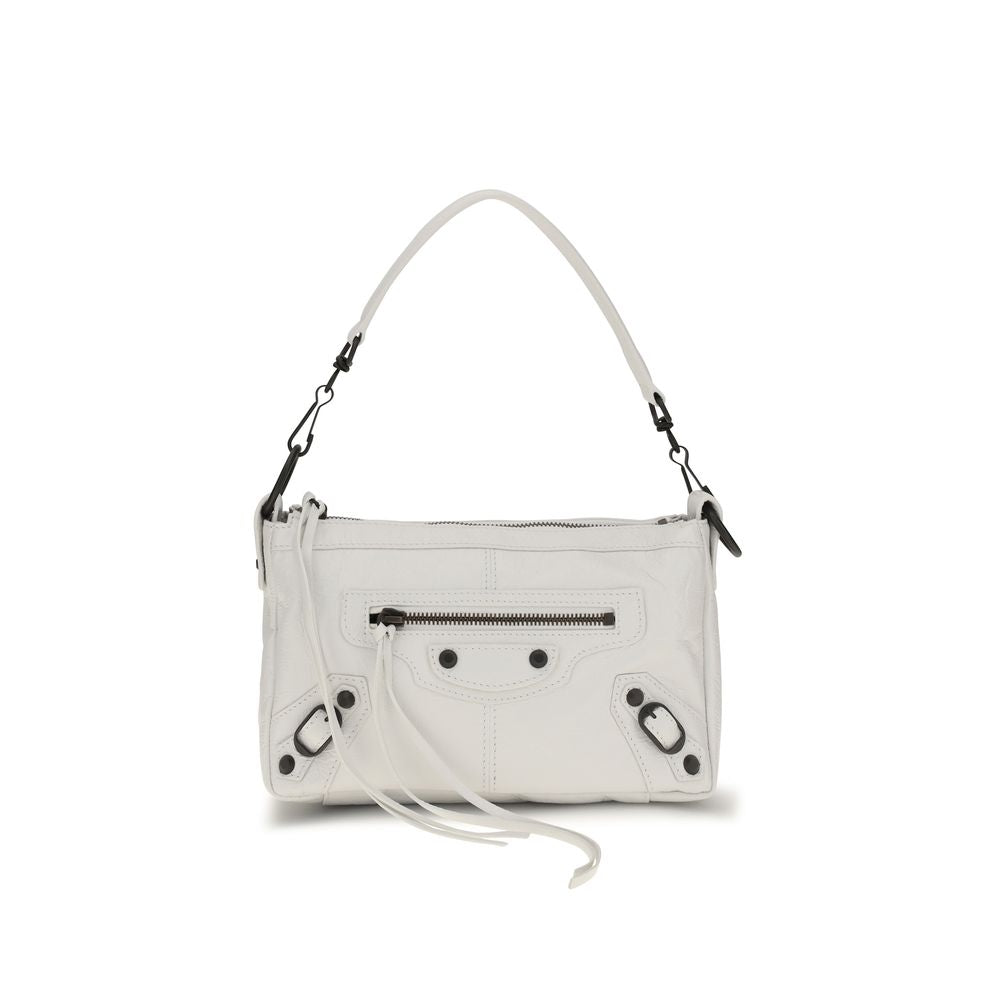 Sac à main Balenciaga en cuir d'agneau blanc