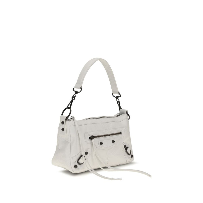 Sac à main Balenciaga en cuir d'agneau blanc