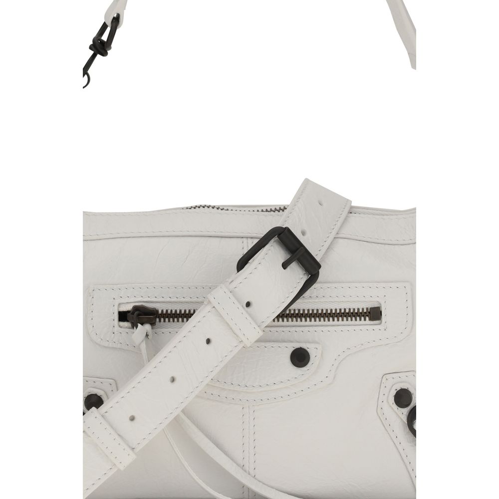 Sac à main Balenciaga en cuir d'agneau blanc