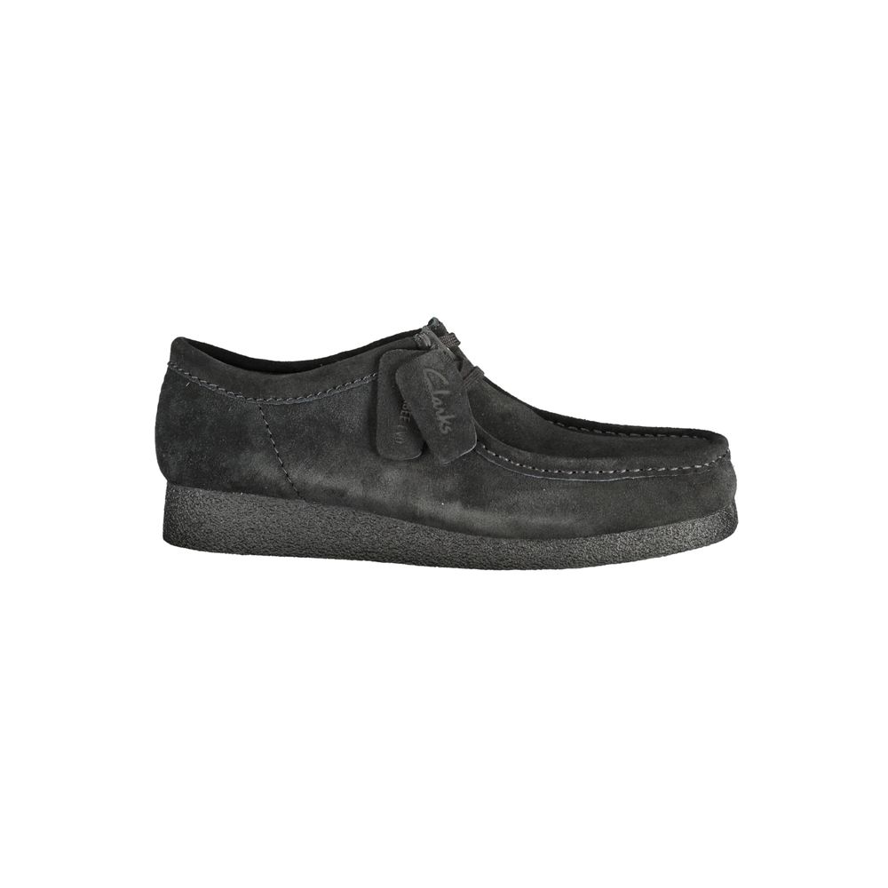 Baskets en cuir noir pour hommes Clarks