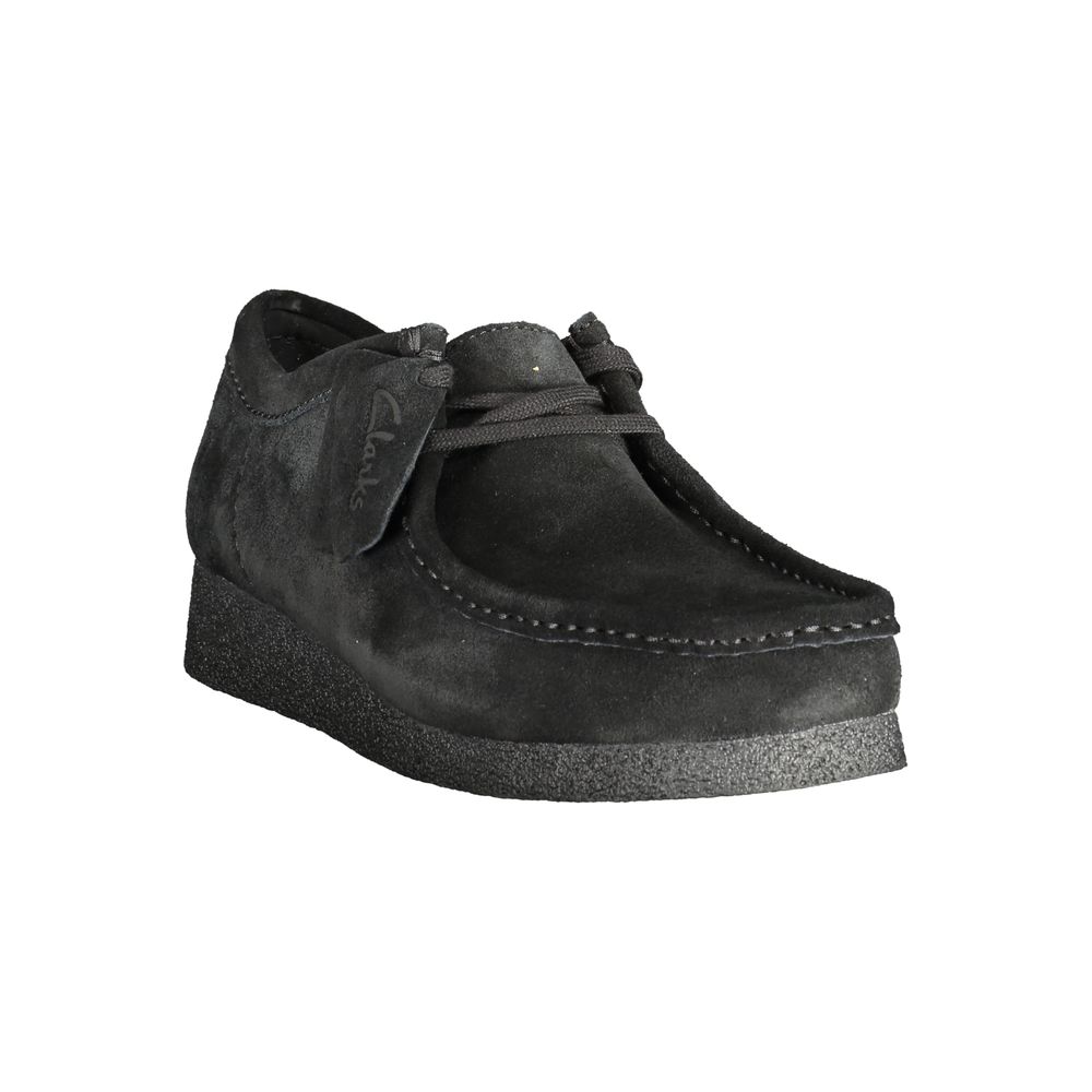 Baskets en cuir noir pour hommes Clarks