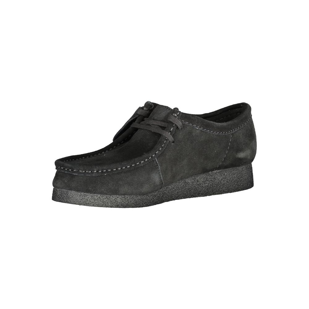 Baskets en cuir noir pour hommes Clarks