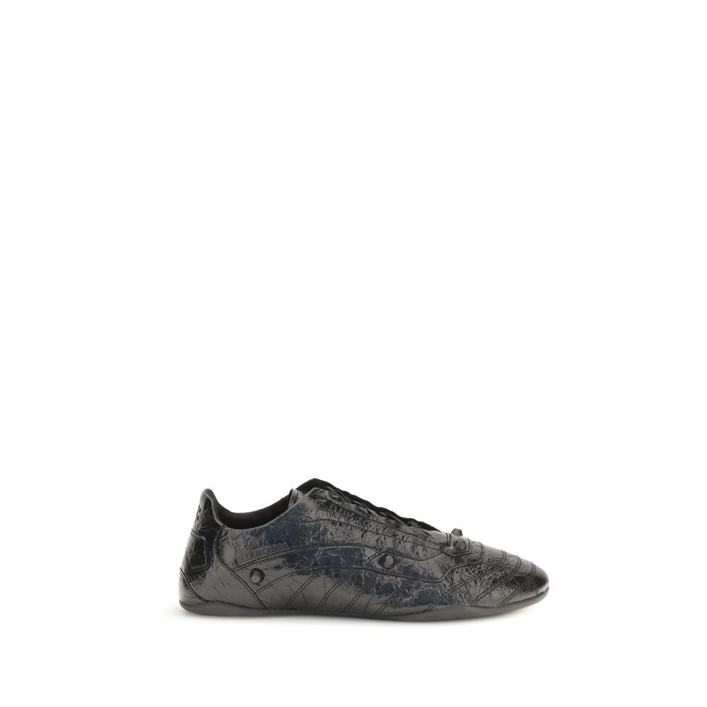 Baskets athlétiques Balenciaga Bos Taurus en cuir de veau noir