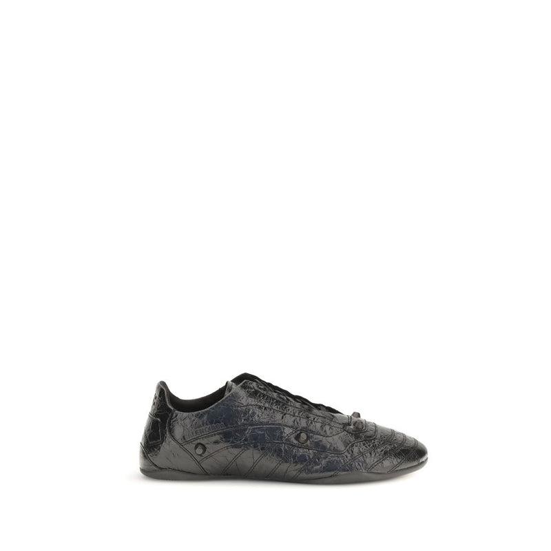 Baskets athlétiques Balenciaga Bos Taurus en cuir de veau noir