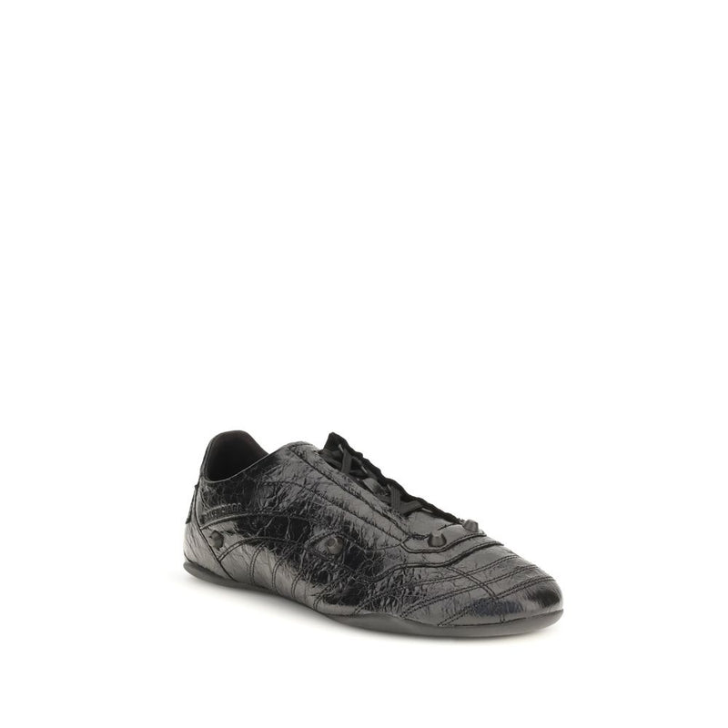 Baskets athlétiques Balenciaga Bos Taurus en cuir de veau noir