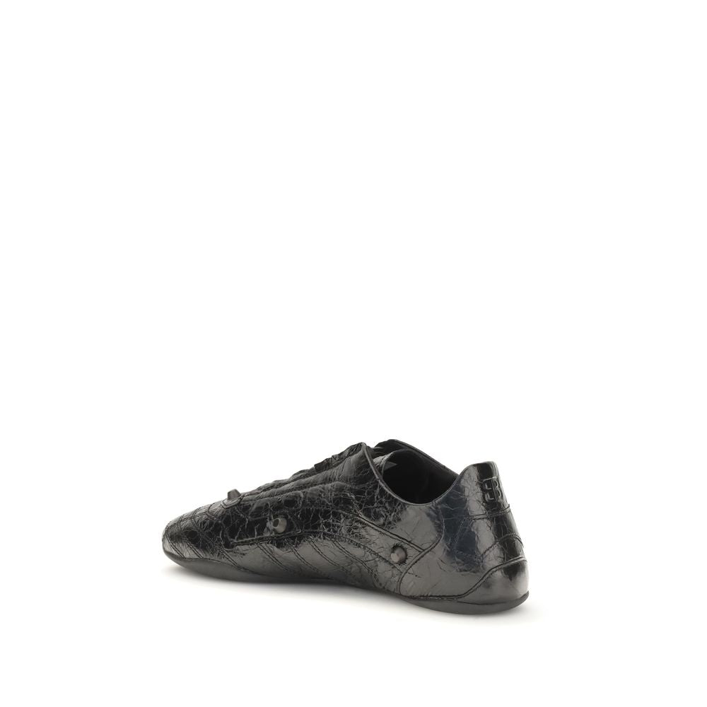 Baskets athlétiques Balenciaga Bos Taurus en cuir de veau noir