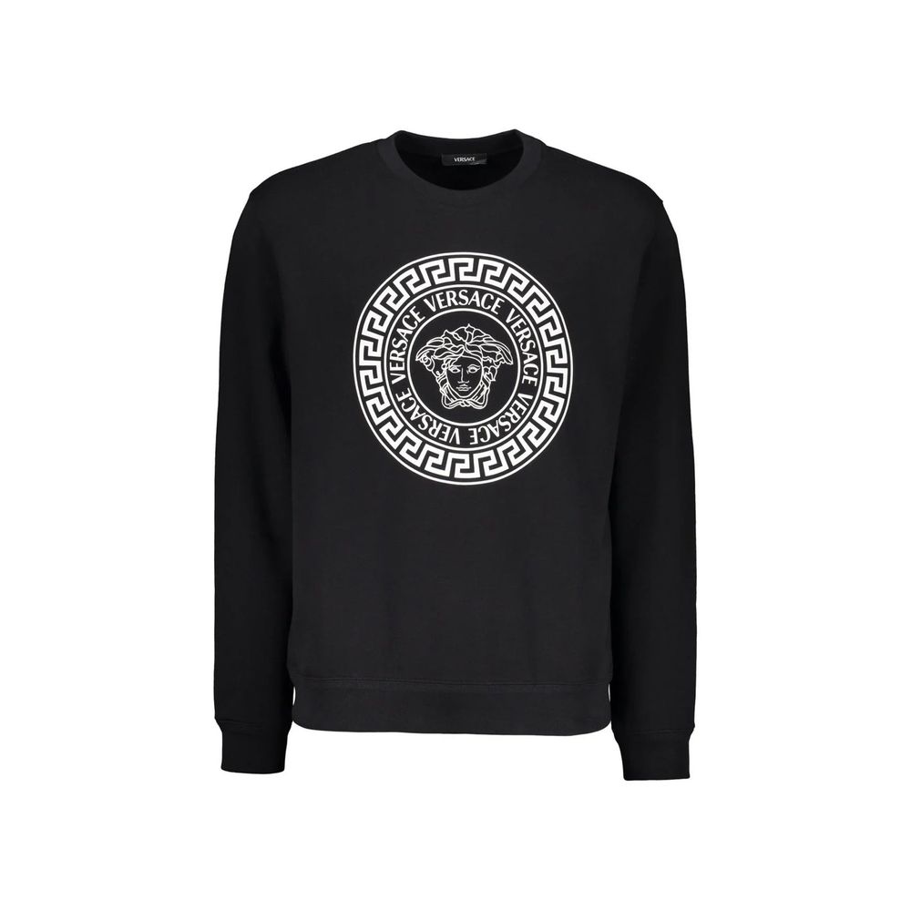 Sweat-shirt Versace en coton noir