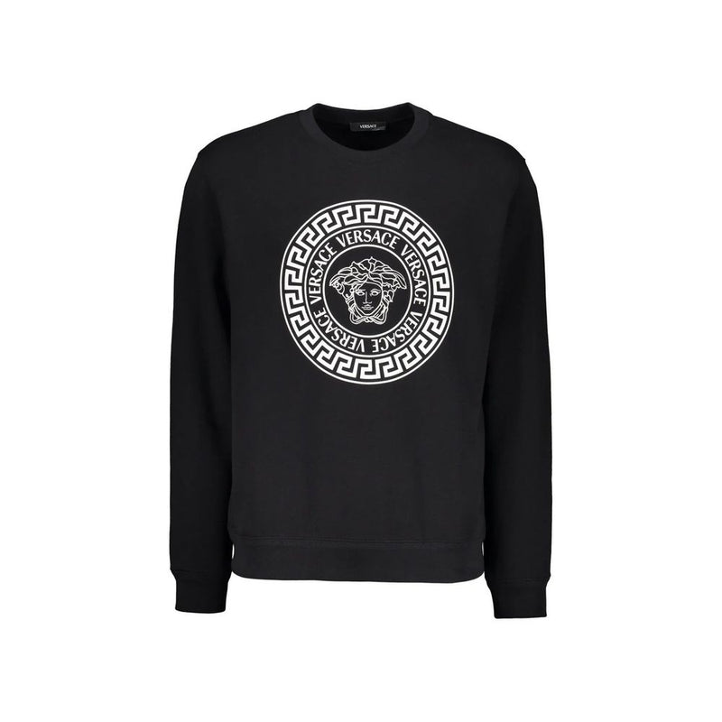 Sweat-shirt Versace en coton noir