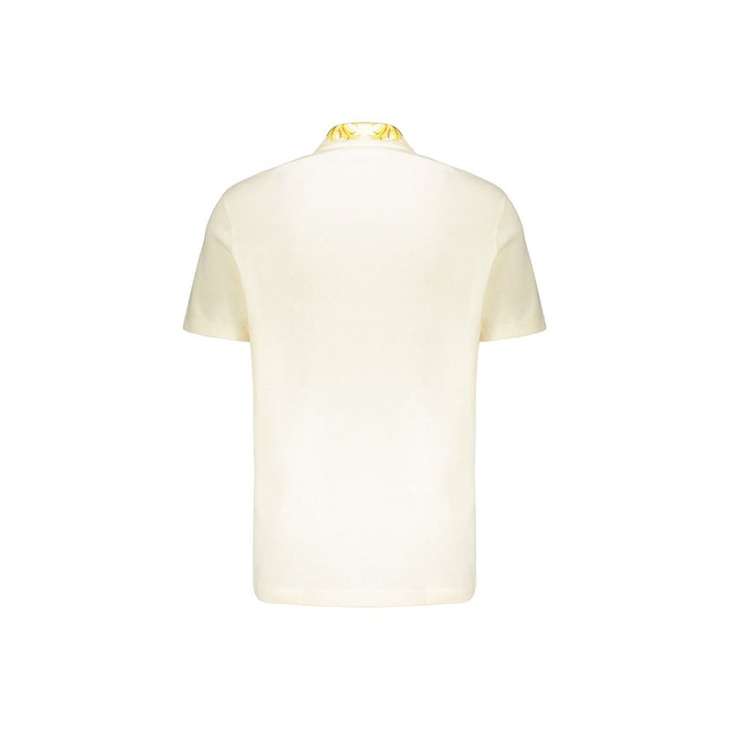 Polo bicolore en coton Versace