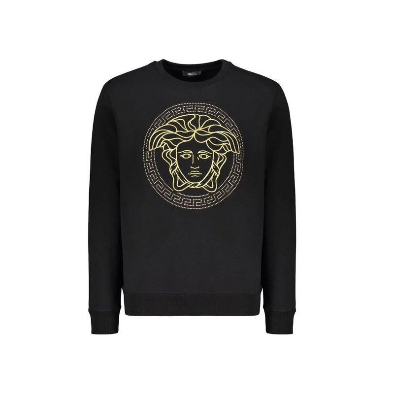 Sweat-shirt Versace en coton noir