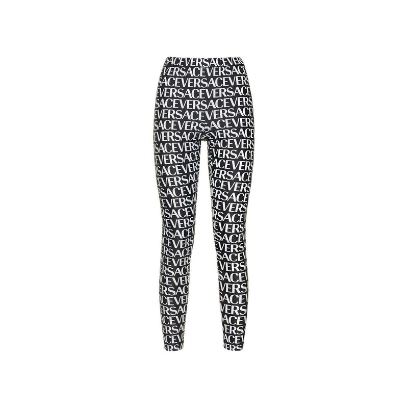 Leggings en Élastane Noir Versace pour Femme