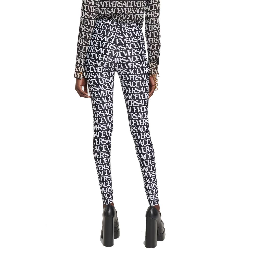Leggings en Élastane Noir Versace pour Femme