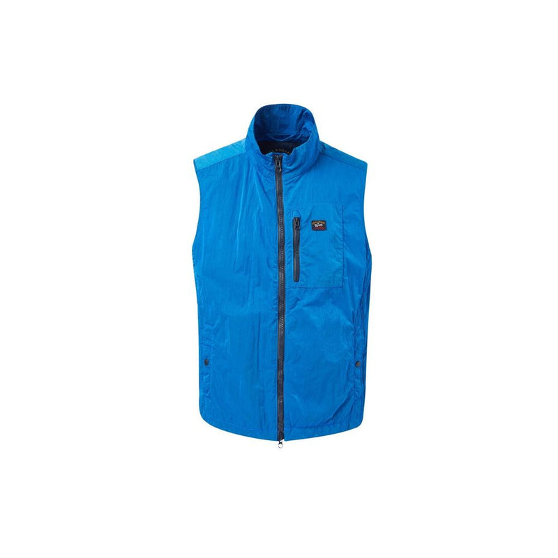 Paul & Shark Veste sans manches en nylon bleu