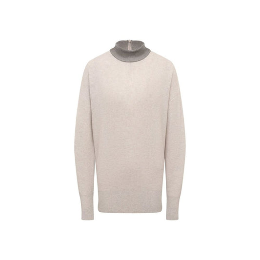 Pull en cachemire beige de Brunello Cucinelli