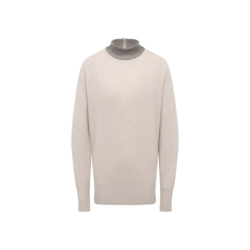 Pull en cachemire beige de Brunello Cucinelli