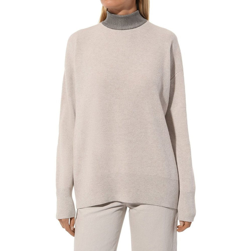 Pull en cachemire beige de Brunello Cucinelli