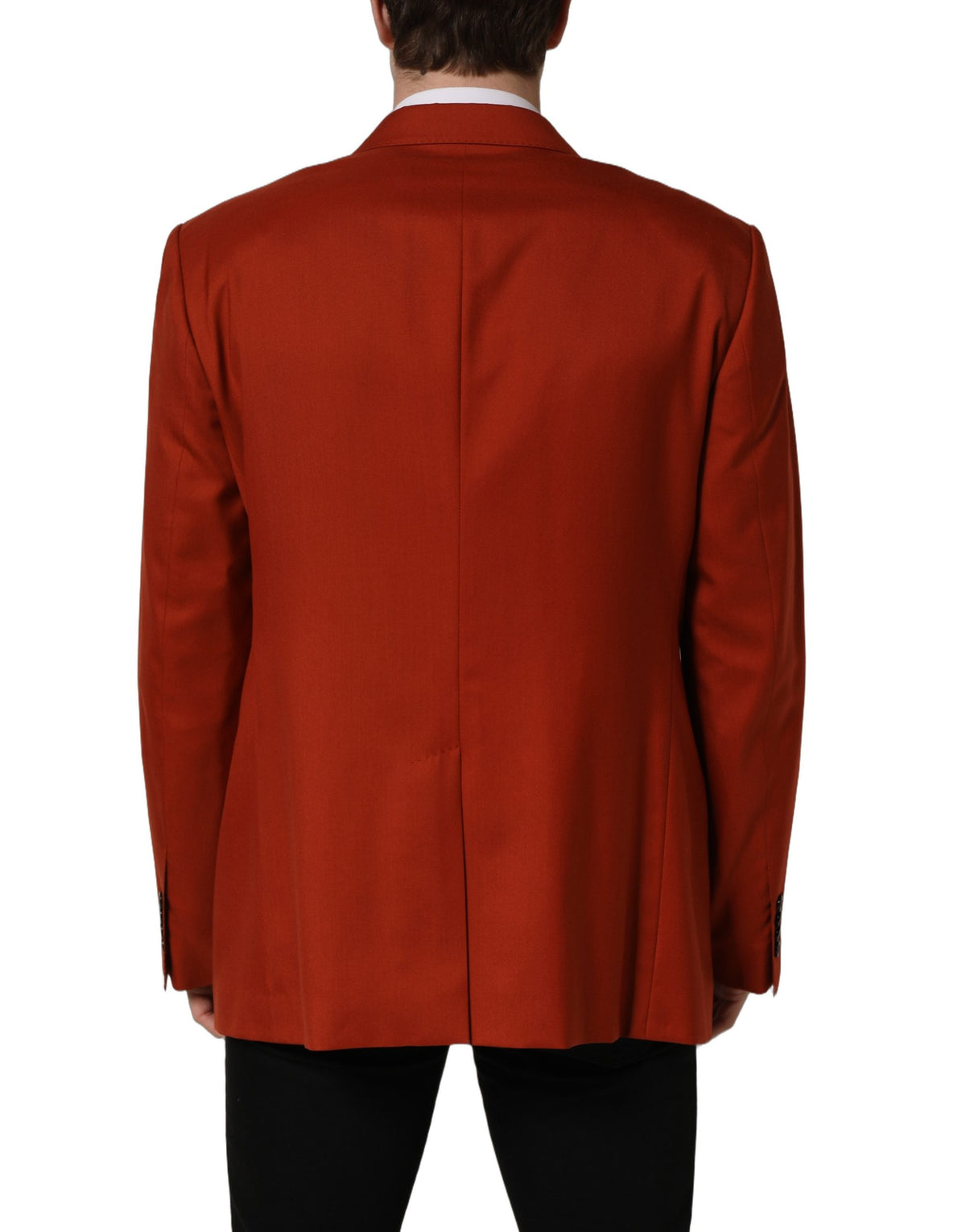 Dolce & Gabbana Red Cashmere Single Breasted Blazer Jacket