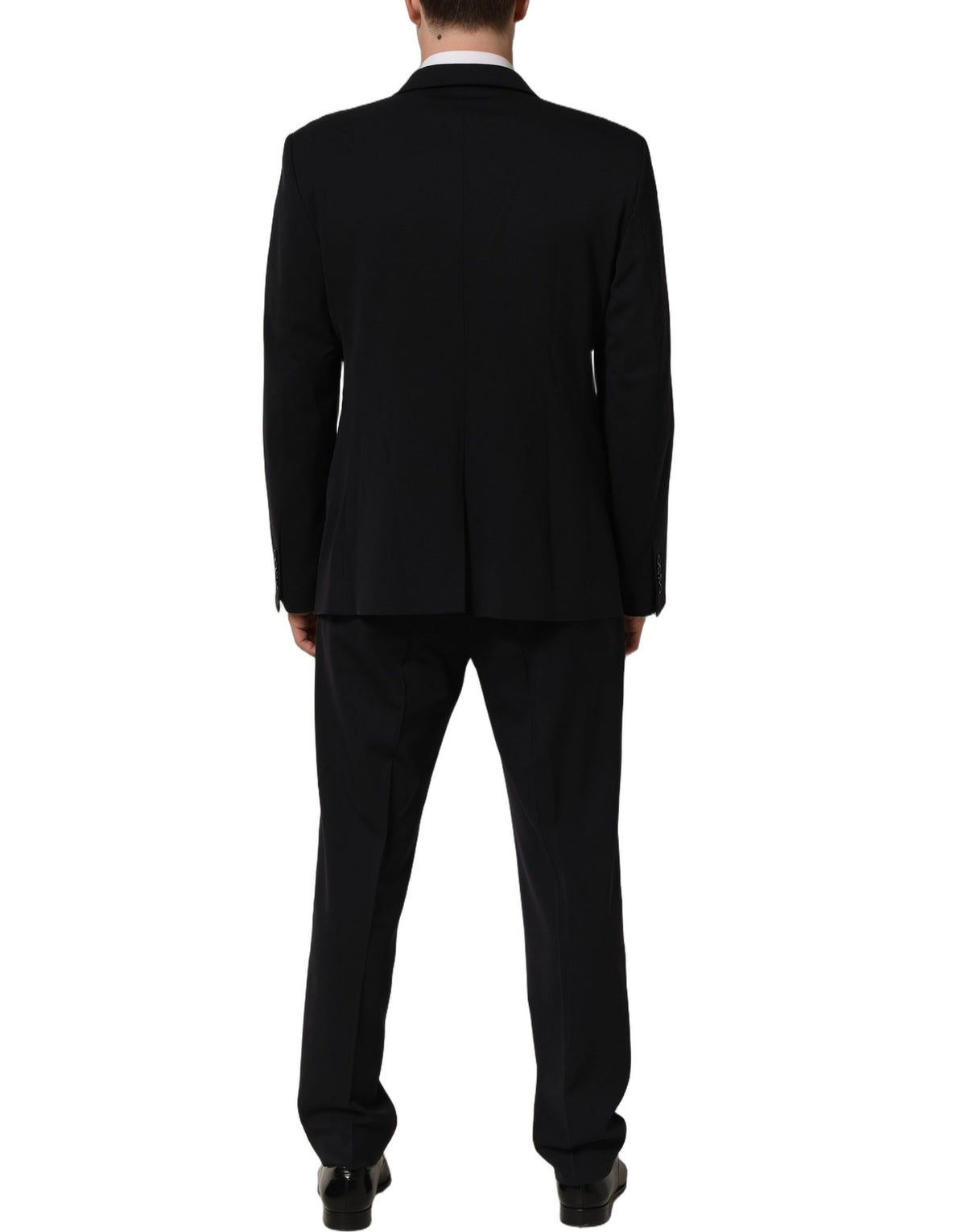 Dolce & Gabbana Dark Blue Wool Slim Fit Formal Men 2 Piece Suit