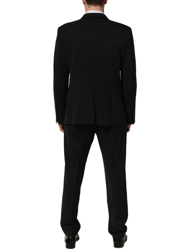 Dolce & Gabbana Dark Blue Wool Slim Fit Formal Men 2 Piece Suit
