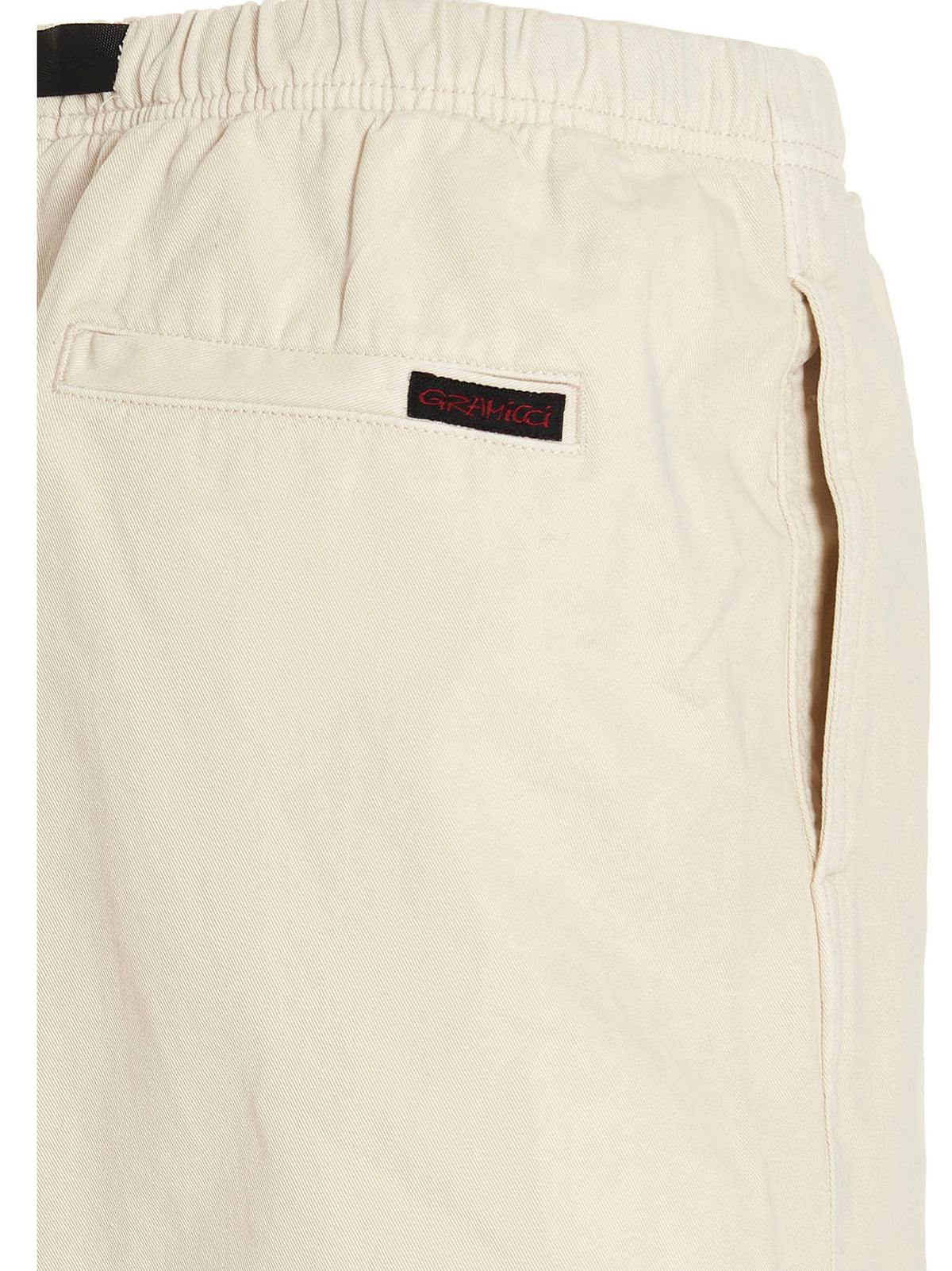 Shorts bermuda en coton beige Gramicci