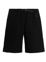 Shorts Bermudes en Coton Noir Gramicci