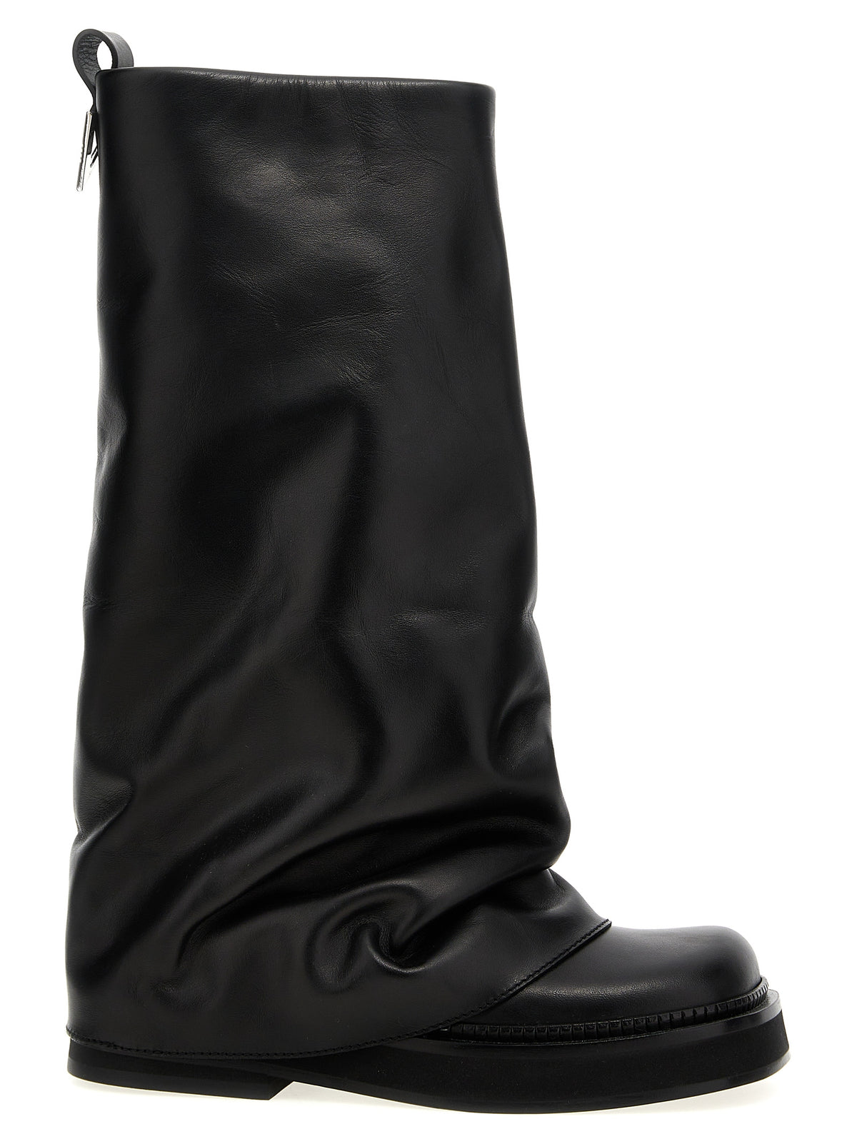 Bottes hautes The Attico en veau noir